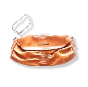 MATT & NAT Caramel Brown Faux Leather Clutched